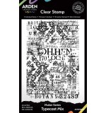 Arden CS Maker Series Typecast Mix  4in x 6in Background Stamp (Laurel Grove)