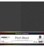 Arden Creative Studio Premium Cardstock 12x12 Inch Pitch Black (20 Sheets)