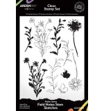 Arden Creative Studio Maker Series Field Notes Stem Sketches 6in x 8in Clear Stamp Set (FN26)