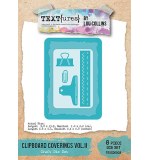 TEXT{ures} Clipboard Coverings Vol.II Craft Die Set (Lou Collins)