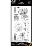Arden Creative Studio Maker Series Charted Adventures 4x8 Clear Stamp Set (BT26)