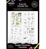 Arden Creative Studio - Garden Chronicles Essentials 6 x 8 Rub-On Transfer Set (GC26)