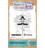 TEXT{ures} Geometrics Dragonfly 4x6 Clear Stamp Set (DD26)