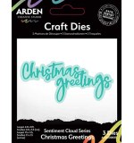 ACS Sentiment Cloud Series Christmas Greetings Craft Die Set (Christmas Cheer)