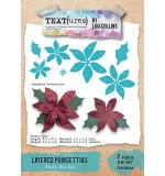 Arden Winter in Bloom Layered Poinsettias Craft Die Set (TEXT{ures})