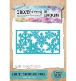 Arden Winter in Bloom Layered Snowflake Panel Craft Die Set (TEXT{ures})