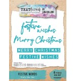 Arden Winter in Bloom Festive Words Craft Die Set (TEXT{ures})