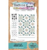 Arden Winter in Bloom Snowflakes 4in x 6in Layering Stencil Set (TEXT{ures})