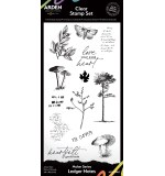 Maker Series 4x8 Inch Clear Stamp Set Ledger Notes by Katie Pertiet
