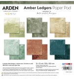 Amber Ledgers 12x12 Inch Paper Pad Solids by Katie Pertiet
