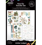Amber Ledgers 6x8 Inch Rub-On Transfer Set by Katie Pertiet