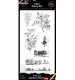 Maker Series 4x8 Inch Clear Stamp Set Gardener Clusters by Katie Pertiet