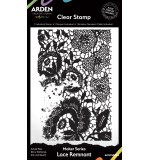 Maker Series 4x6 Inch Background Stamp Lace Remnant by Katie Pertiet