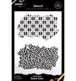 Maker Series 6x8 Inch Stencil Stone Gate by Katie Pertiet
