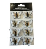 Handmade Embellishment Butterfly Glint - Bright White 8pc