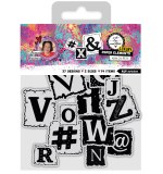 B&W Alphabet Luxury Paper Elements