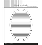 Oval Horizontal Striped Panel A6 Dies