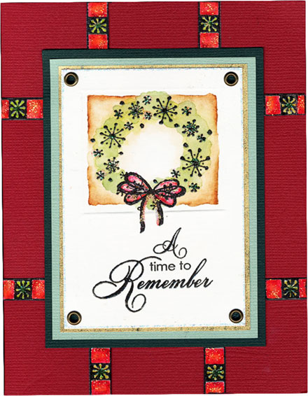 Remember wreath by Penny Black
