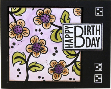 Happy Birthday card by Kim Reygate