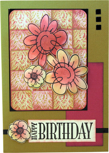 Happy Birthday card by Kim Reygate