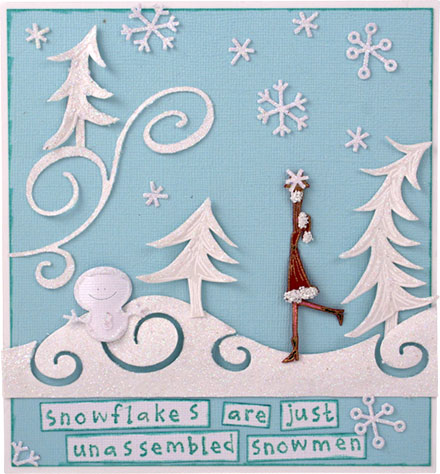 Snowflakes are just Snowmen by Mel Ware