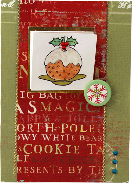 Going going gone Christmas Pud by Jennie McCann
