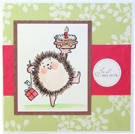 Happy Birthday Hedgehog by Stamping Caz