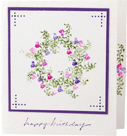 FlowerWreath Using Buds Stamp by Gina Martin