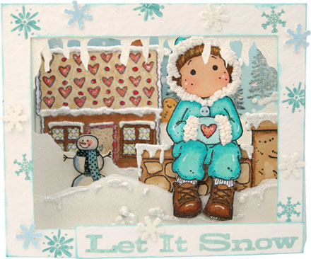 Snow scene by Lisa Maybank