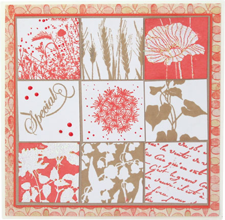 Grid Greeting Card by Brenda Weatherill