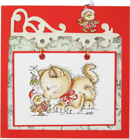 Purrfect Christmas Cat by Sara Rosamond