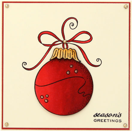 Christmas bauble by Louise Roache