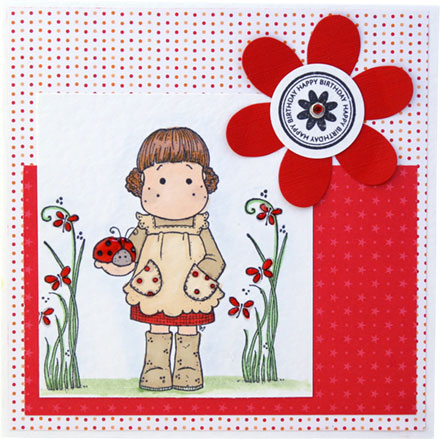 Tilda with ladybird by Stamping Caz