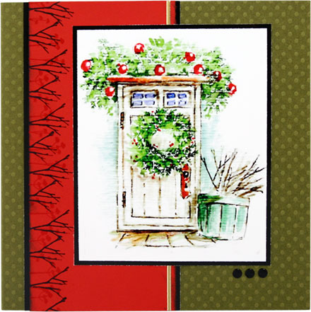 Christmas Front Door by Art Impressions