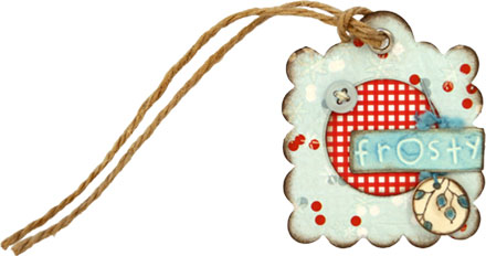 Christmas Tag - Frosty by Louise Molesworth