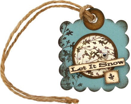 Christmas Tag - Let It Snow by Louise Molesworth