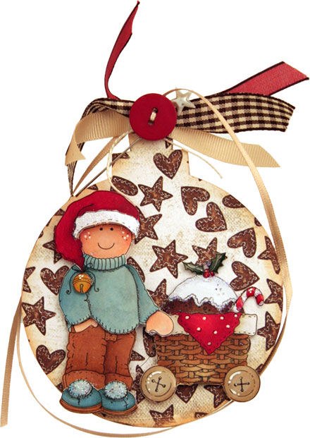 Christmas bauble by Clare Rowlands