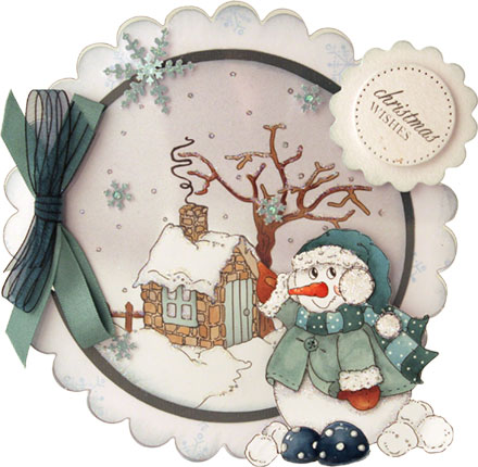 Snowy scene by Clare Rowlands