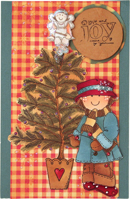 Decorating the tree by Clare Rowlands