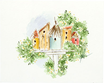 Birdhouses by Art Impressions