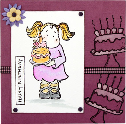 Happy Birthday Cake by Lady Stampalot