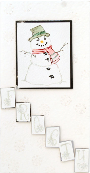 Frosty Alphabet Tiles by Gina Martin