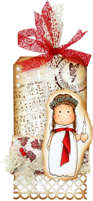 Christmas Carol Tag by Louise Roache