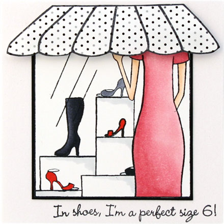 In shoes I am a perfect size 6! by Louise Roache