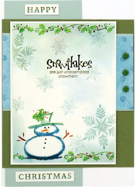 Snowflakes are Unassembled Snowmen by Lady Stampalot