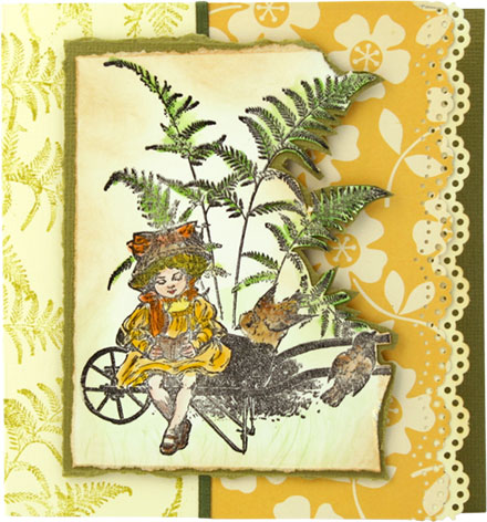 Little Girl Amongst the Ferns by Brenda Weatherill