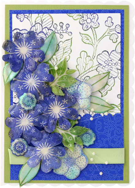 Blue flowers by Brenda Weatherill