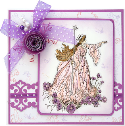 Purple Rose Fairy Queen by Brenda Weatherill