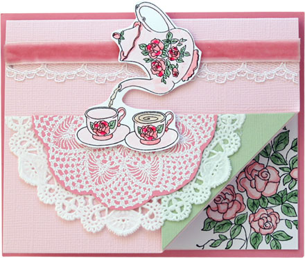 Rose tea set by Great Impressions