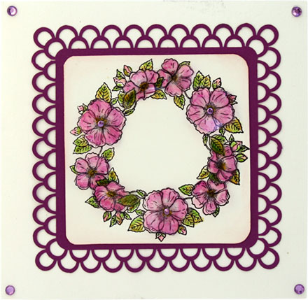 Flower Wreath by Brenda Weatherill